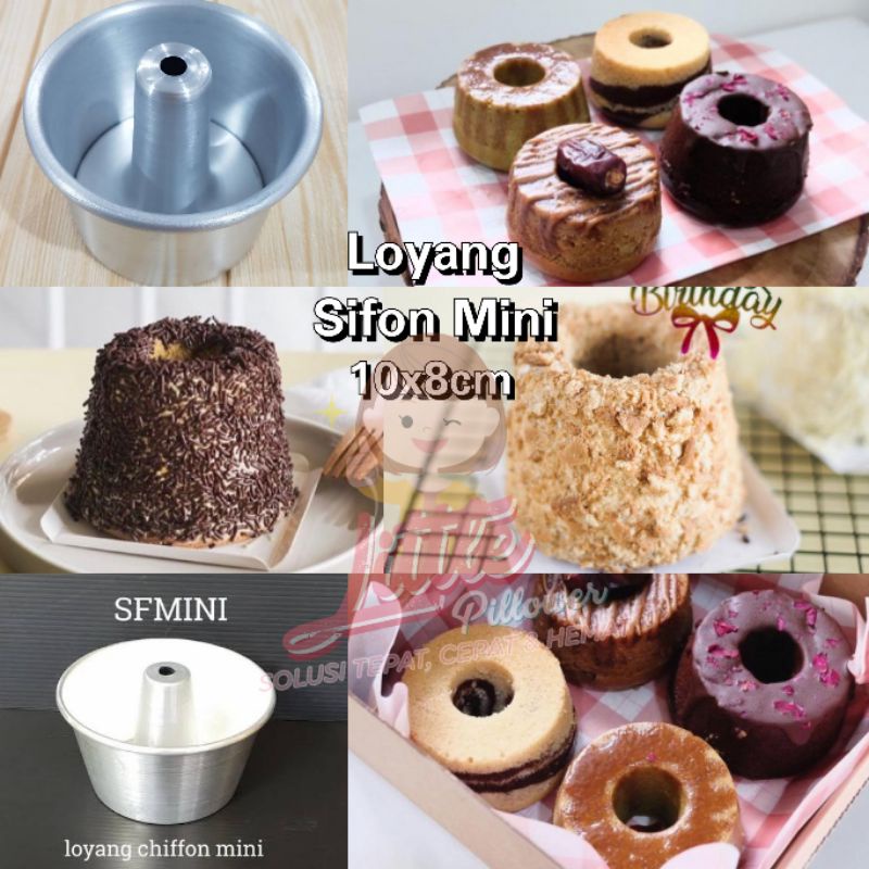 (LS10) Loyang Sifon Mini Diameter 10cm - Loyang Chiffon Mini Kue Bolu Mini