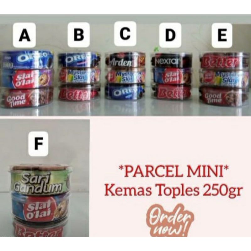 

Parcel Mini jajanan repack 3 toples @toples 250gr