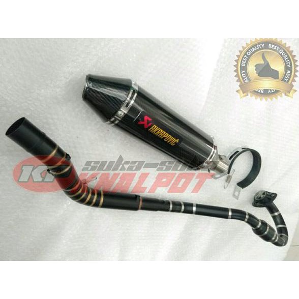 Promo Terlaris Knalpot Akrapovic Black - Klx Crf 150 L COD
