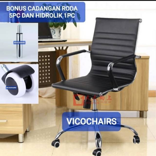  KURSI  KANTOR  BONUS RODA DAN HIDROLIK  Shopee Indonesia