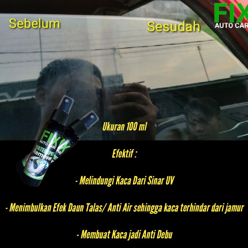 Pembersih jamur kaca mobil FIX auto care/anti jamur kaca