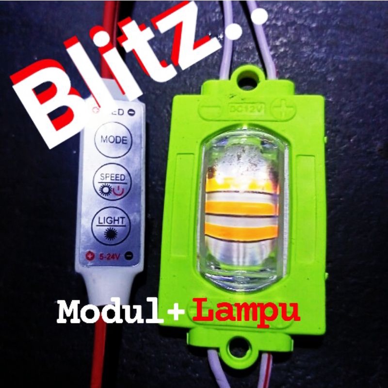 LAMPU BLITZ CRISTAL 1 MATA 12/ 24 VOLT