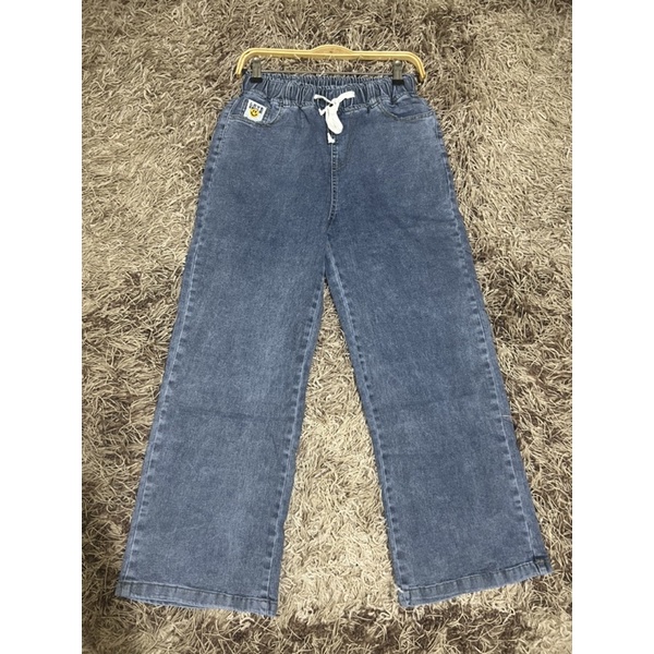 kulot jeans pinggang karet