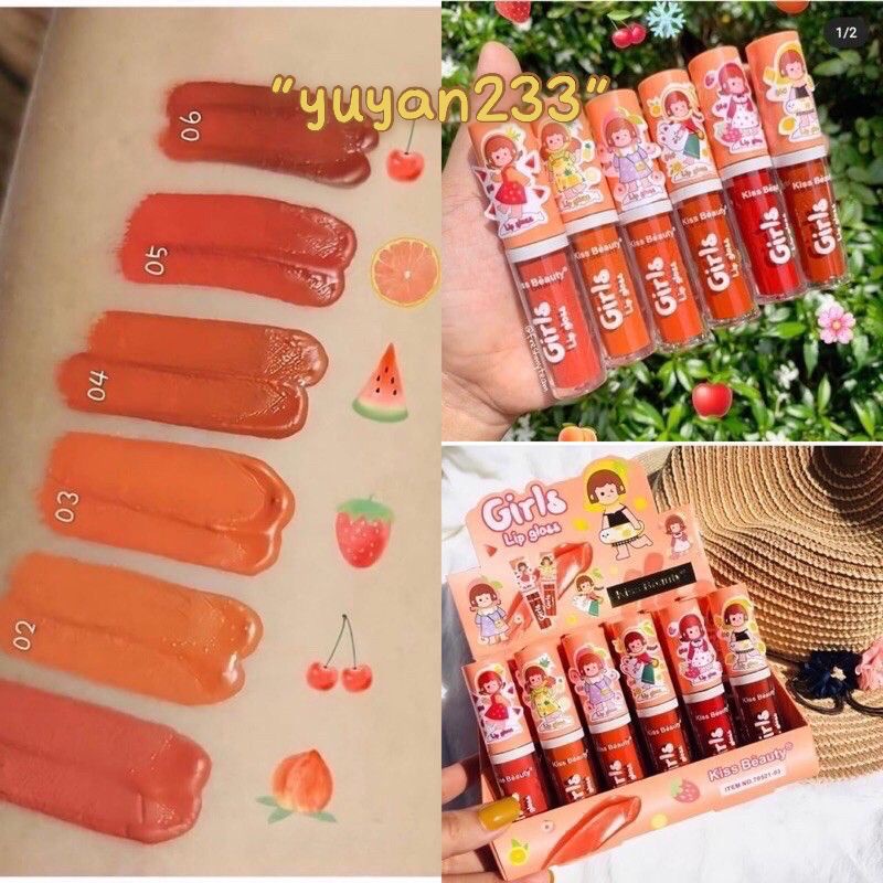 PROMO PER6PCS!!!LIP GLOSS GIRL KISS BEAUTY NO.70521