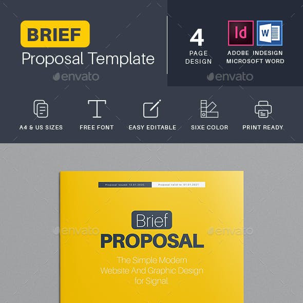 

NS Brief Proposal Templates in MS Word | InDesign