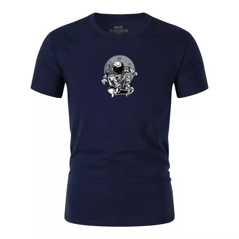 Kaos Baju Pria Distro Astronot Oblong Lelaki Atasan Dewasa Cowok Cod