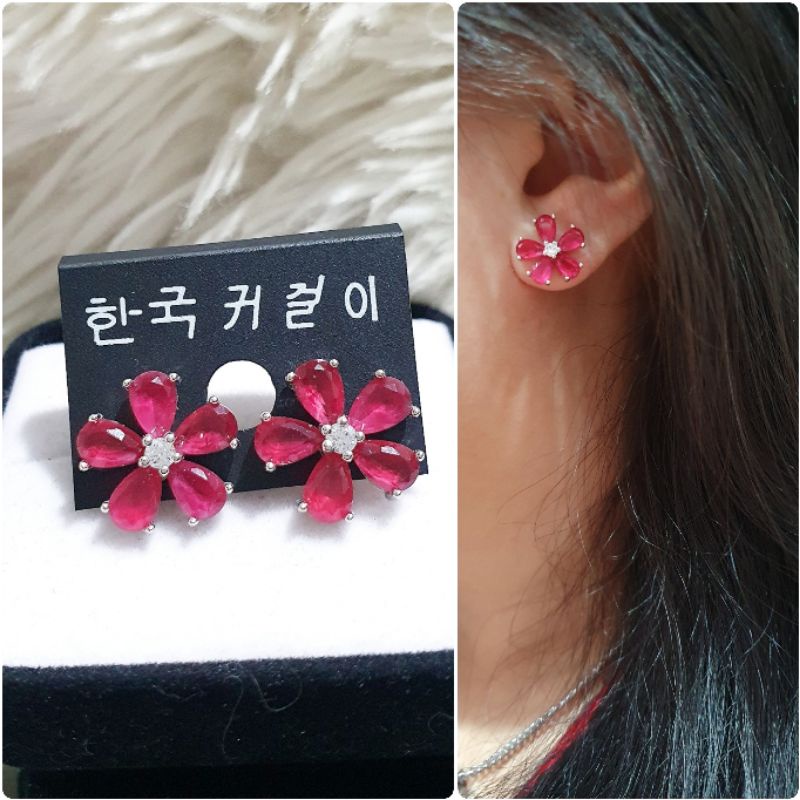 Anting Silver925 Full mata anting silver Anti Karat anti alergi anting premium berlian kilap N-042