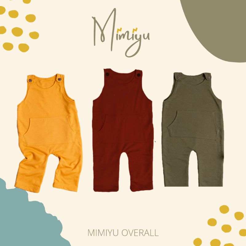 MIMIYU OVERALL (Unisex) | Pakaian Bayi | Pakaian Balita | Pakaian Anak