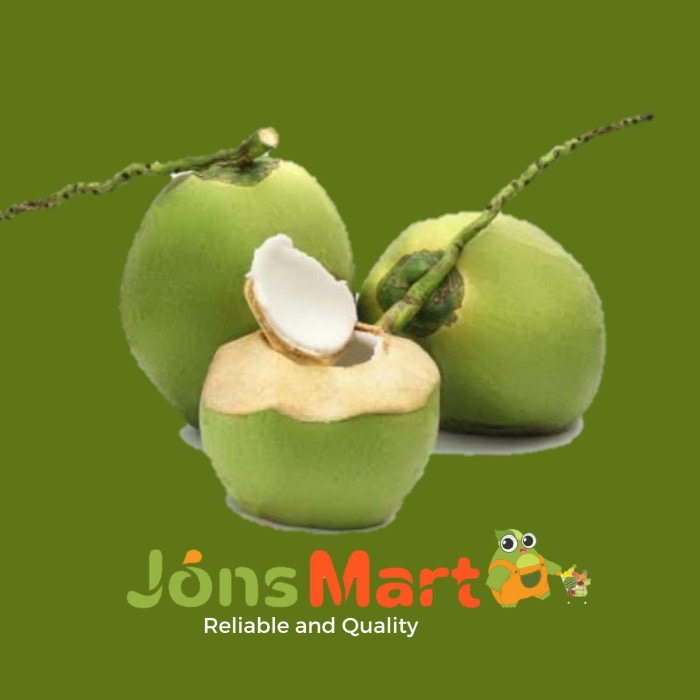 

JonsMart Buah Kelapa Muda Kupas [KHUSUS INSTANT DAN SAMEDAY]