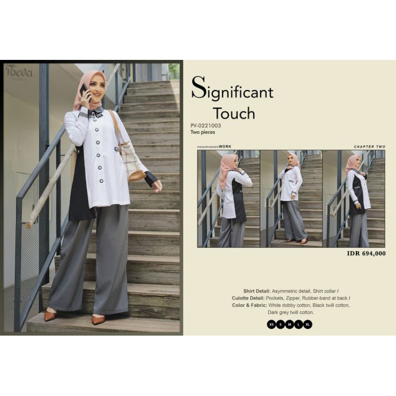 POEVA PV-0221003 MONOCHROMATIC WORK BY TUNEECA DISKON SALE PROMO ATASAN WANITA BUSANA KANTOR