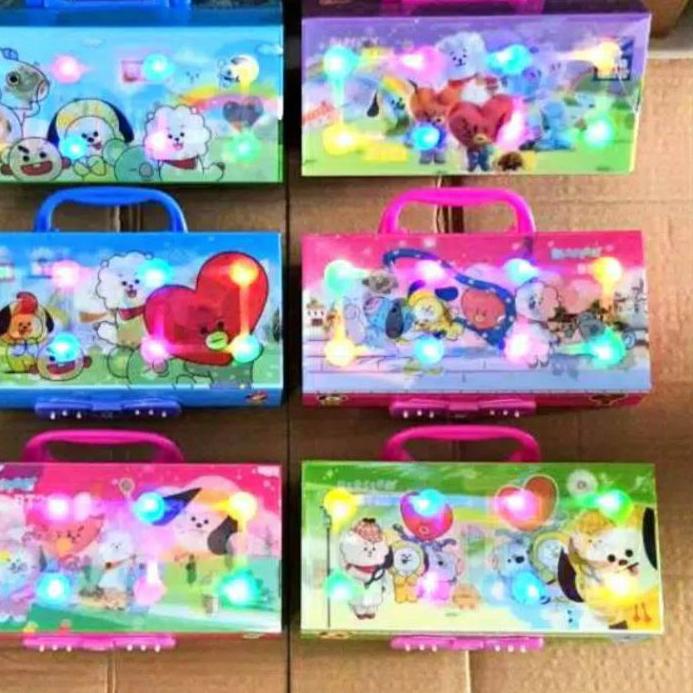 

Terlaris kotak pensil kode lampu bts bt21 LED DISCO 3 susun ✓