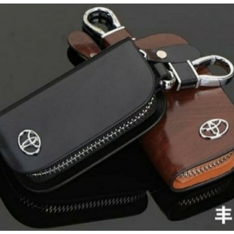 Dompet STNK Gantungan kunci Logo Toyota bahan berkualitas