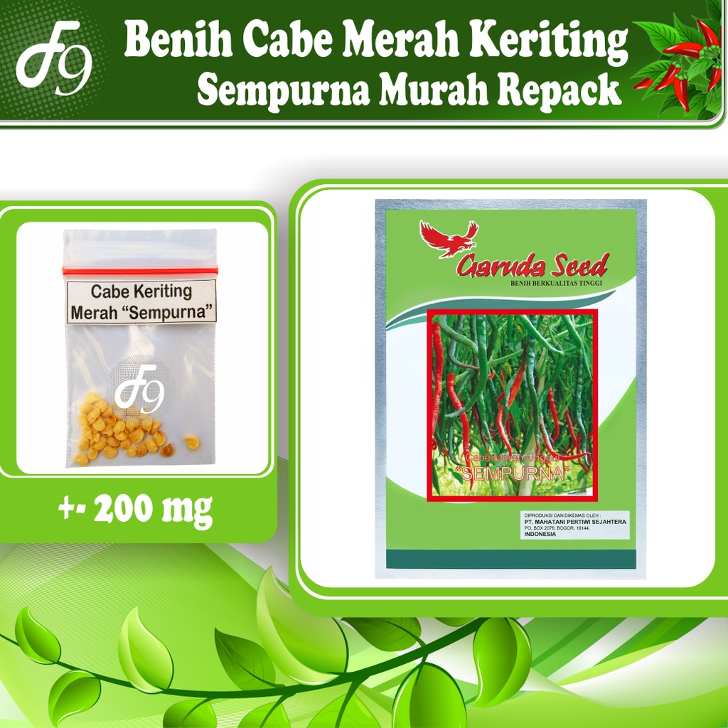 Benih Bibit Cabe Merah Keriting Murah Repack Seribuan