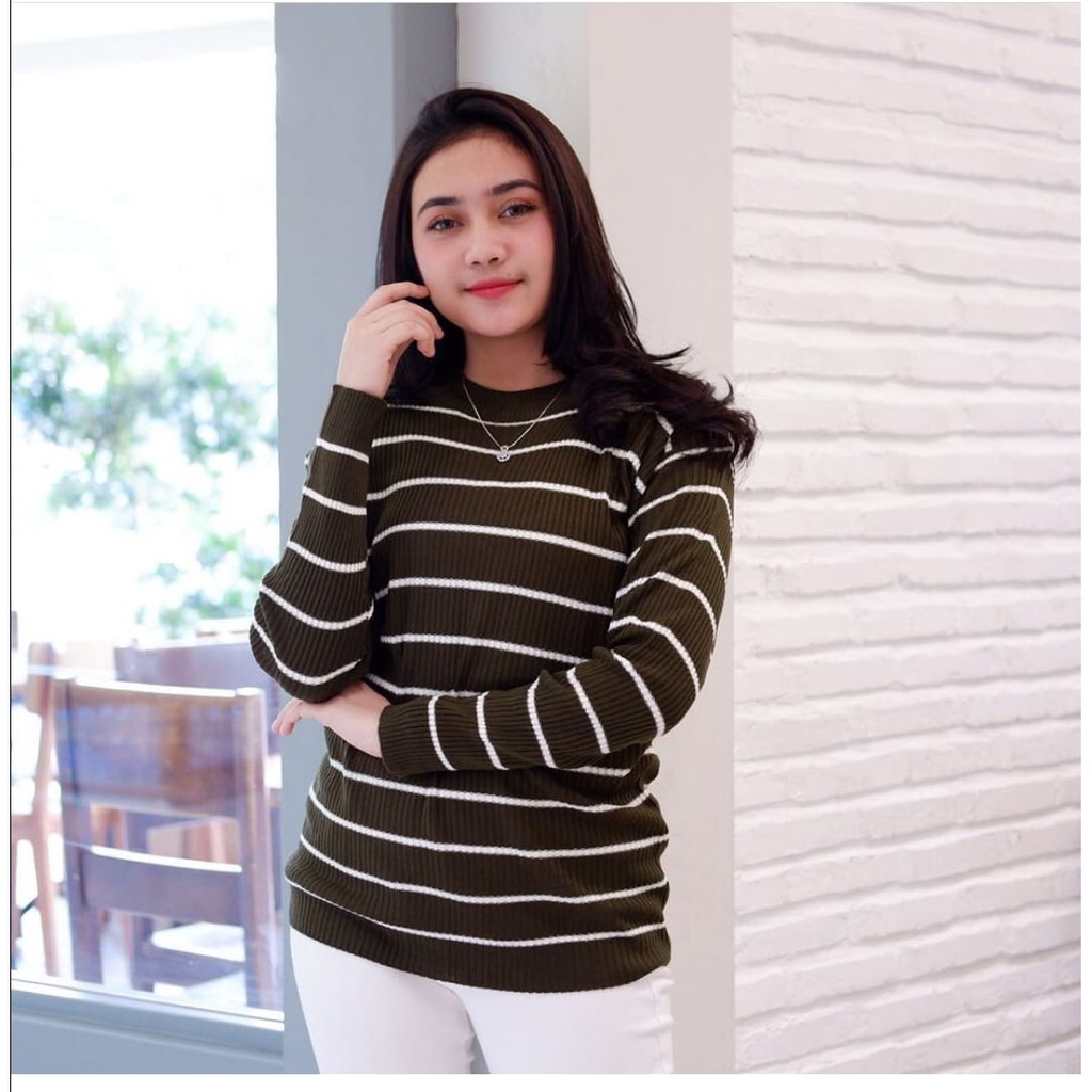 [Blouse suci RO] Blouse wanita rajut premium Varian warna