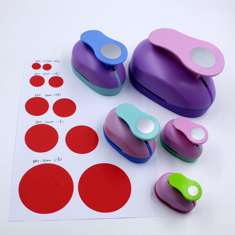 Lanfy Circle Punch Cutting Craft Perlengkapan Sekolah Mainan Anak Kertas Embos Sharper Anak9 /16/25mm Punches Maker