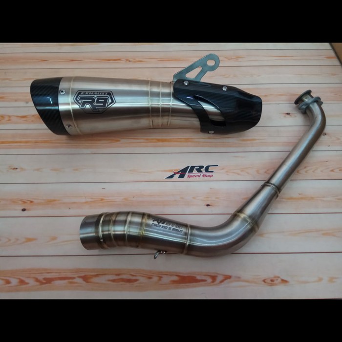 Knalpot R9 H2 Ss Carbon Yamaha Nmax 155 Shopee Indonesia