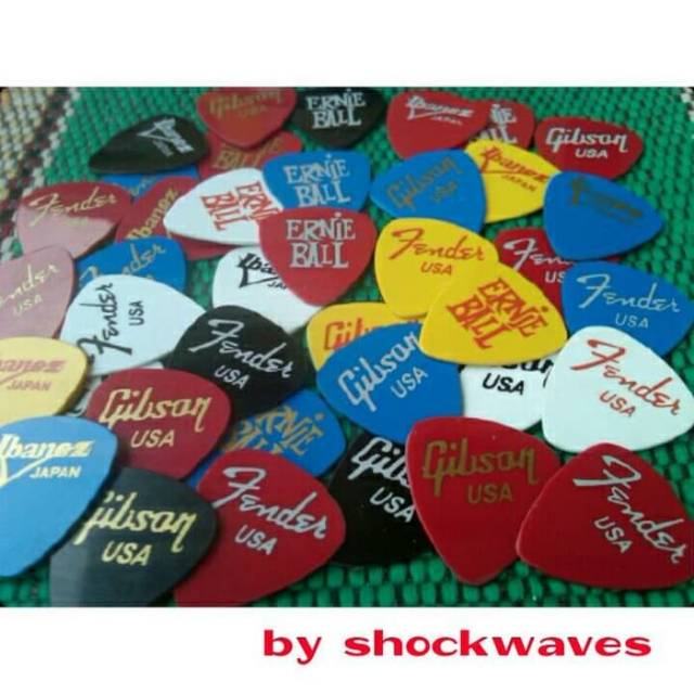 Pick gitar klaber Satuan Eceran 0.5mm 1mm 2mm 3mm 5mm