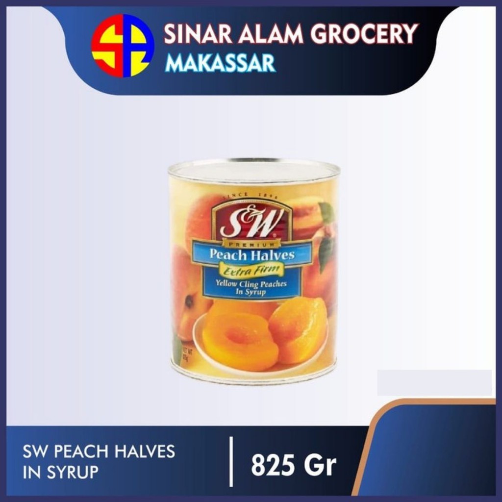 

SW PEACH HALVES IN SYRUP 825 gr