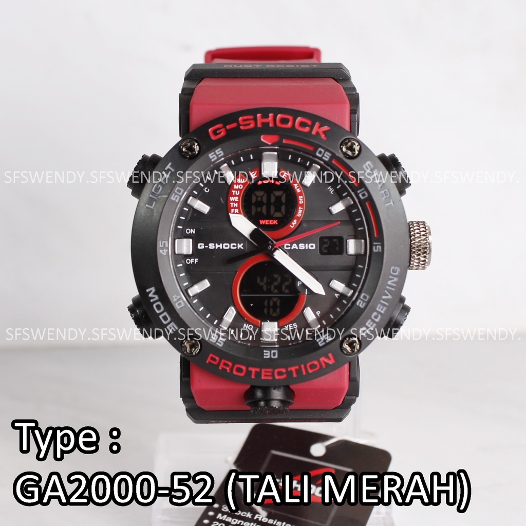 STOK TERBATAS !!!! Jam tangan pria G Shock GWRB-1000 Diameter besar Hijau Hitam army dual time digital anti air