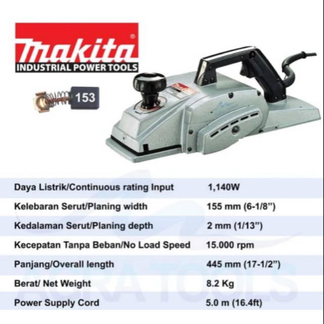 MESIN SERUT KAYU / KETAM / PLANNER MAKITA 1805N / 1805 N