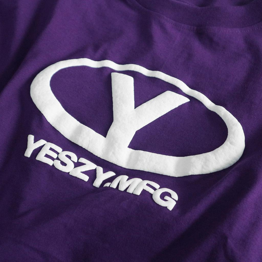 YESZY.MFG Sonar Foam Print Purple Basic Tshirt