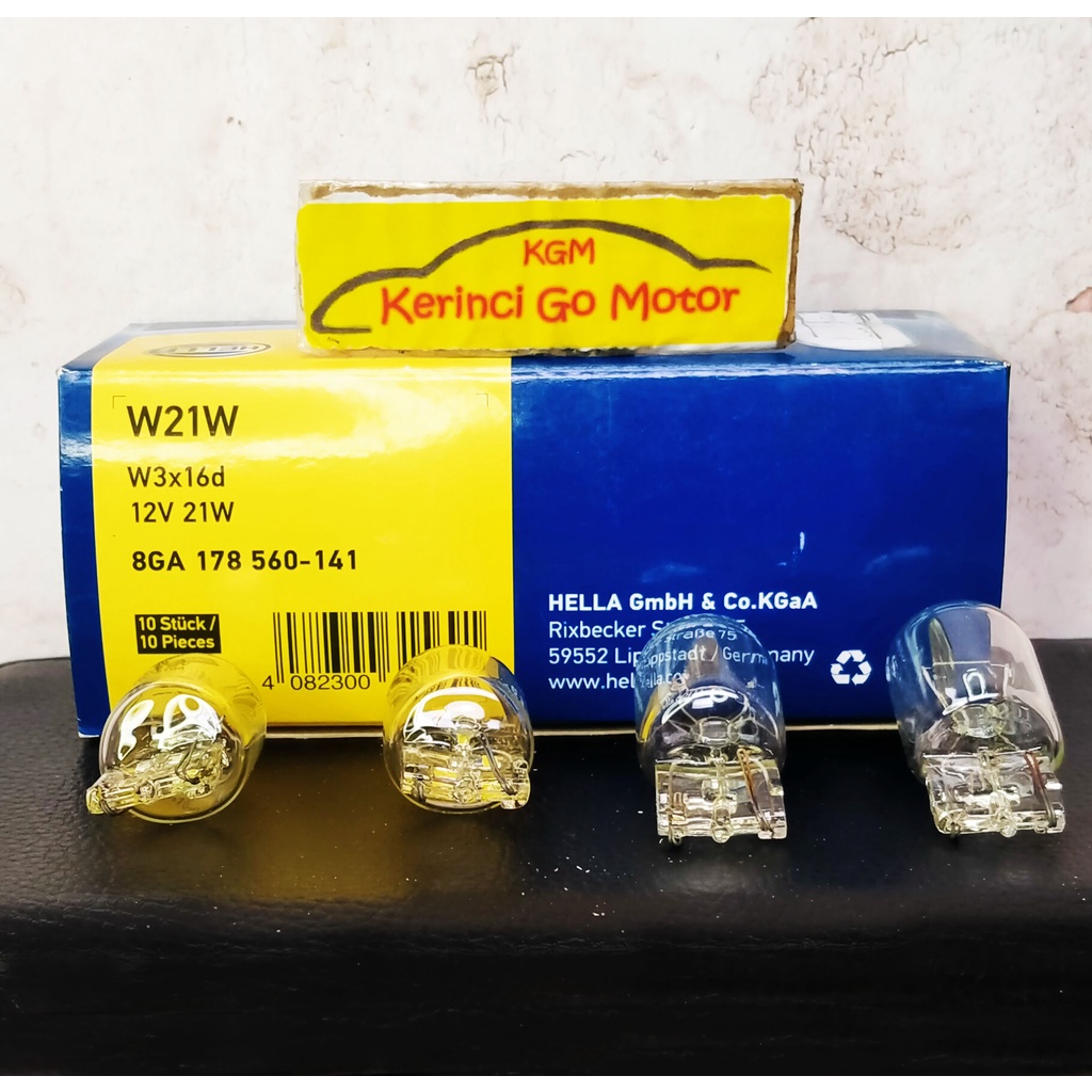 HELLA BOHLAM LAMPU SEN W21W 12V T20 KAKI 1 8GA 178 560 141