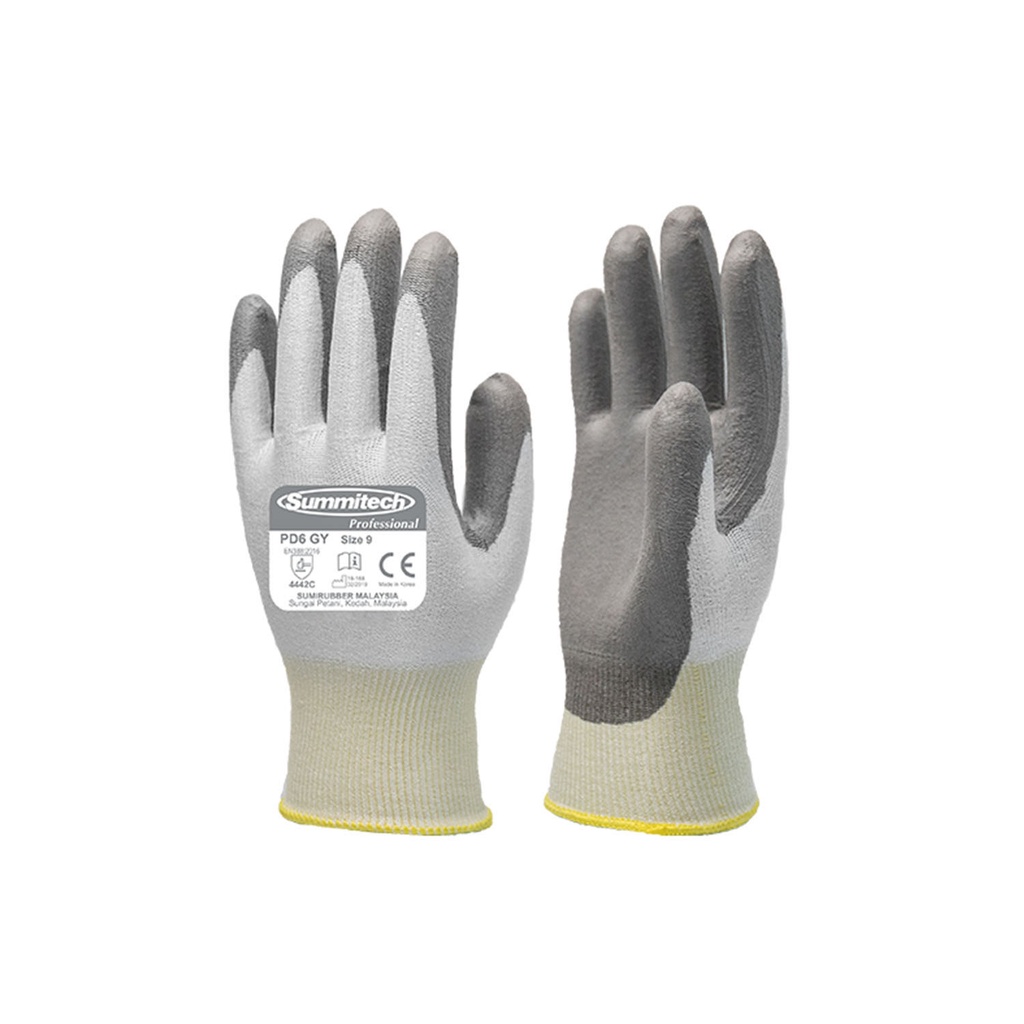 Cut Resistance Gloves Summitech PD6 GY