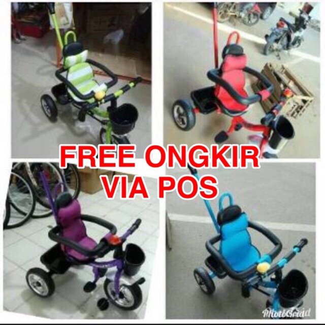 FREE ongkir sepeda shincan jok sepeda anak roda tiga tricycle anak