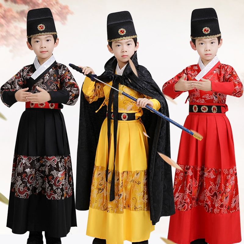 Halloween children's costume boy's Han suit flying fish suit Ming royal guards high-grade brocade fo