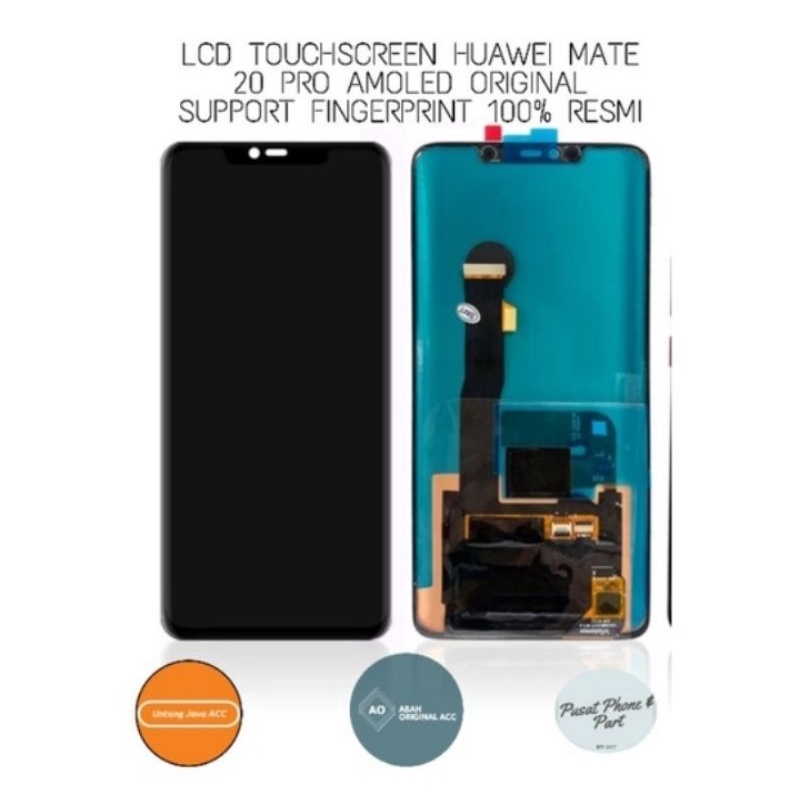 LCD TOUCHSCREEN HUAWEI MATE 20 PRO ORIGINAL 100 PERSEN AMOLED SUPPORT FINGERPRINT ORI