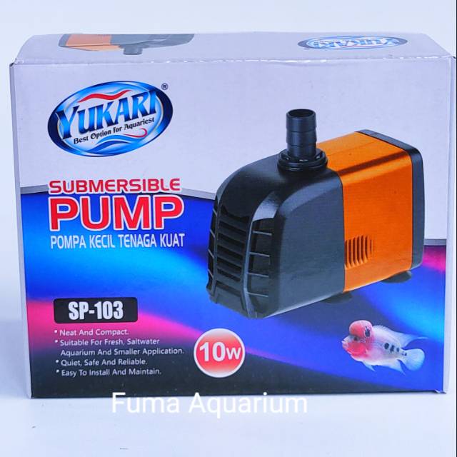 YUKARI SP-103 Pompa Air Celup Aquarium Kolam hidroponik Power Head