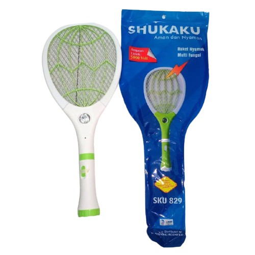 Raket Nyamuk Shukaku Charger Senter Doubel