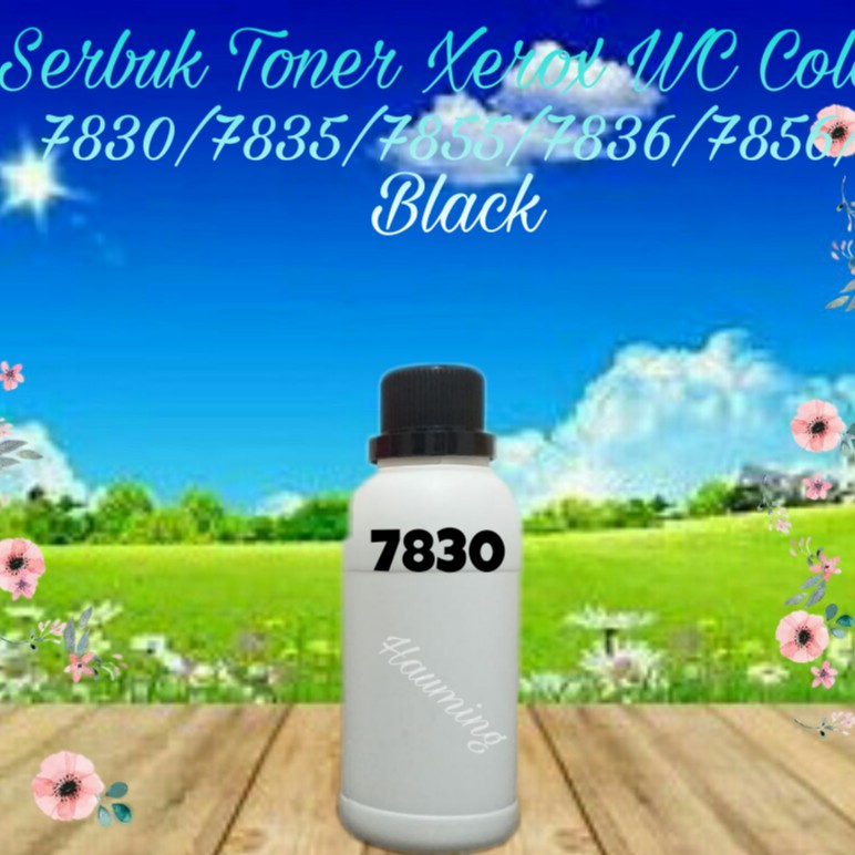 Serbuk Toner Powder Xerox Color WC 7830 7835 7855 7500 7800 7900 7836 7856 Black 1x Isi