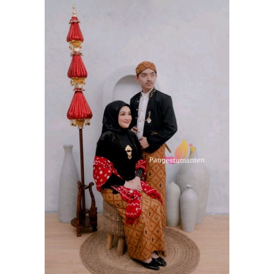 [SC6] Set Pakaian Prewedding/Couplean motif jarik_Sidomukti