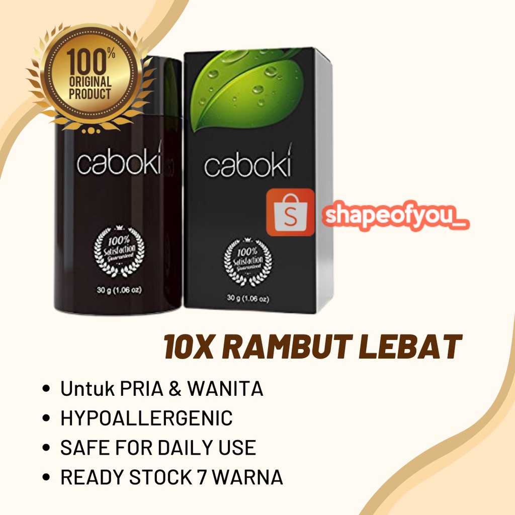 CABOKI Original Pelebat Bukan Penumbuh Rambut Kepala Tipis Rontok CABOKI Murah Kemiri Kuat Ori USA