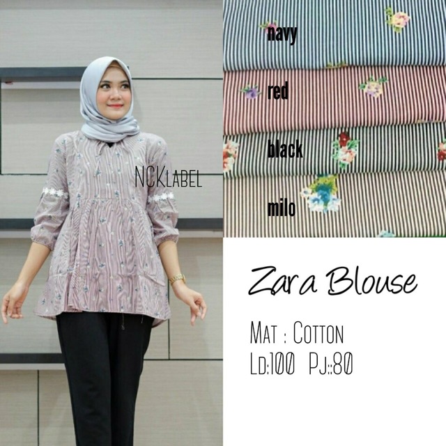 BLOUSE KEKINIAN / BLOUSE CEWEK KEKINIAN / BLOUSE ZARA MURAH / BLOUSE ZARA SALE / BLOUSE GARIS