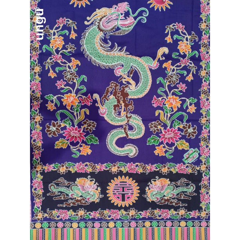 Kain selendang gendong bayi batik liong halus Pekalongan ungu