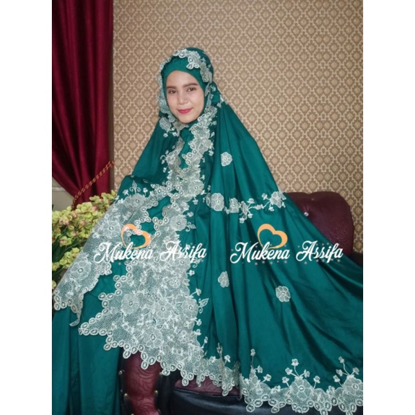 MUKENA BORDIR DEWASA MUKENA BORDIR PADANG JUMBO