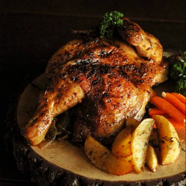 

Roasted Chicken with Garlic butter vegetables
