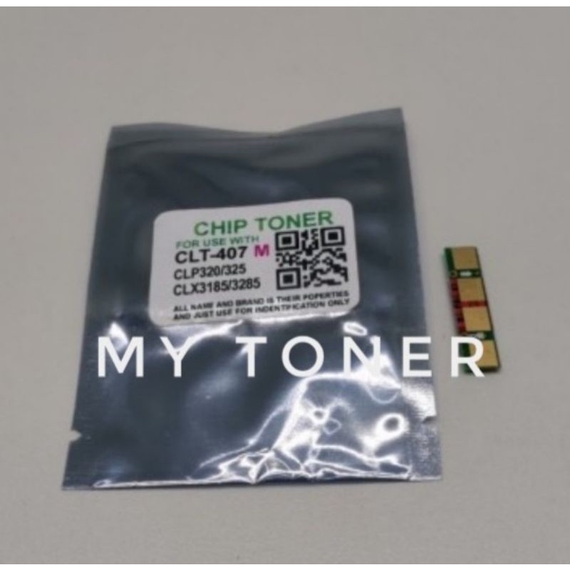 Chip Toner CLT-407 / CLT407 / CLP-320 / CLP325 / CLX3185 / CLX3285 / CLP320 Magenta