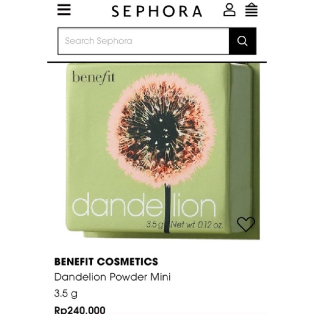 Benefit Cosmetics Blush On Dandelion