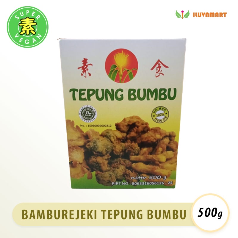 

Bambu Rejeki TEPUNG BUMBU 500gr Vegan Goreng Kentucky Krispi tidak kalah enak dari Citra Putri Kemas