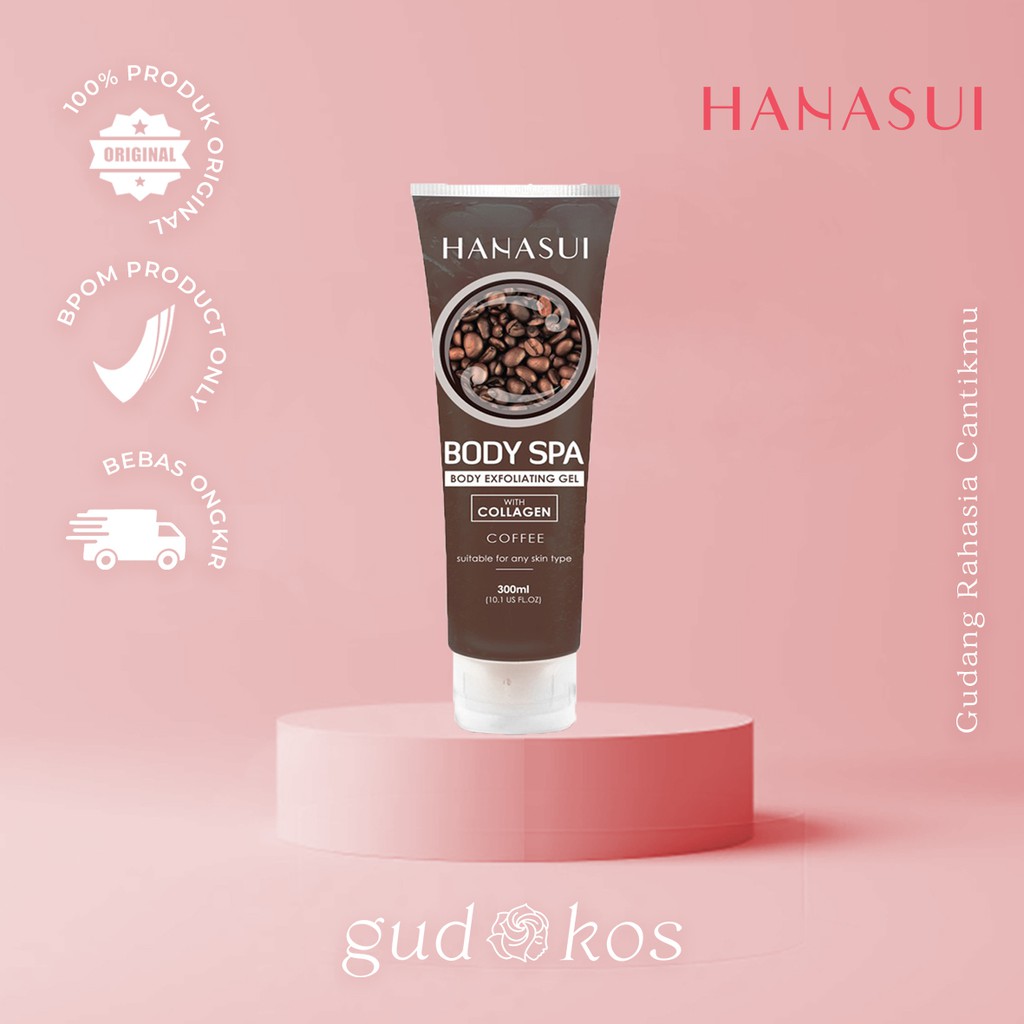 Hanasui Body Spa Peeling Gel Coffee Peluntur Daki BPOM Original