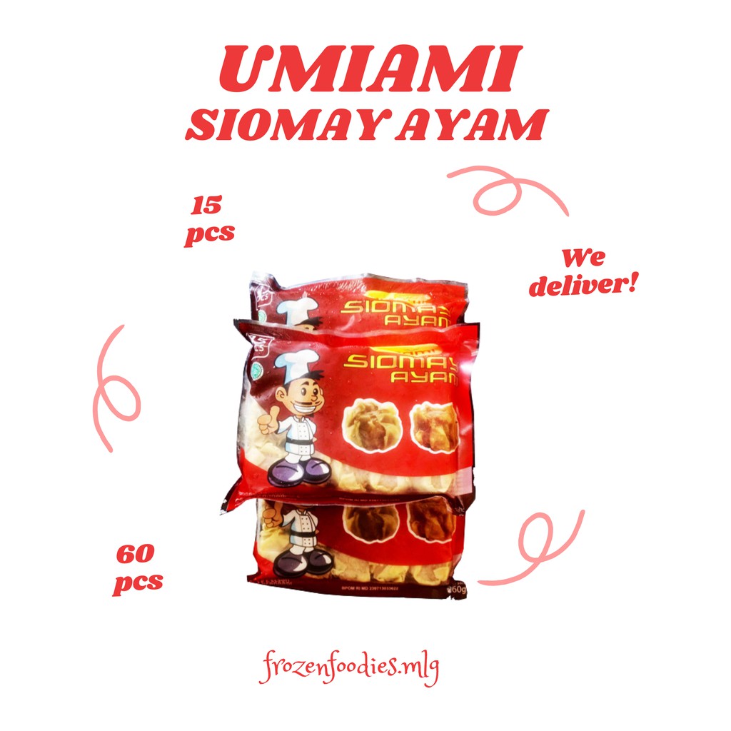 Jual Umiami Siomay Ayam Varian 15 Pcs Atau 60 Pcs Siomay Dimsum