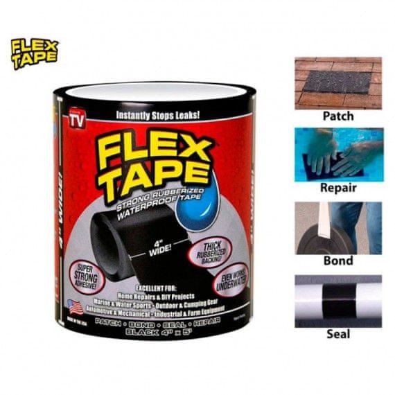 Flex Tape 4&quot; x 5' / Isolasi Ajaib / Lakban Super Kuat Anti Bocor / Magic Tape
