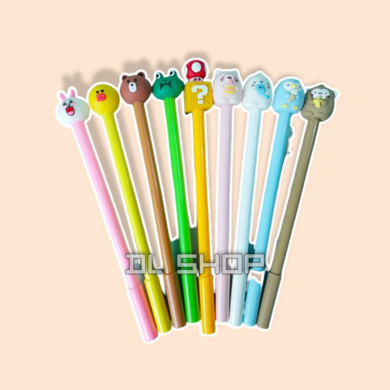 

BOLPOIN GEL KARAKTER LINE/MARIO BROS/HEWAN LUCU
