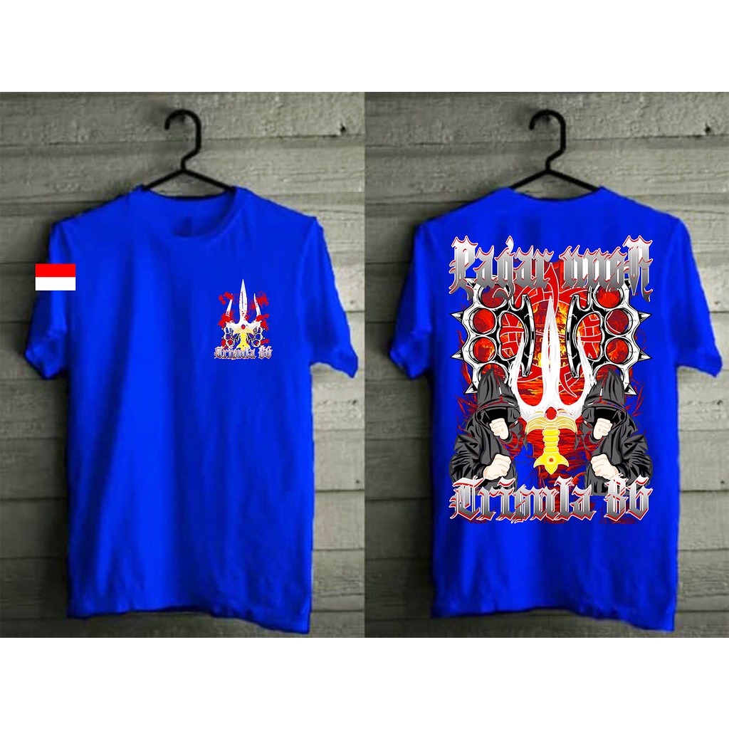 Kaos Pagar Nusa Trisula 86 Terbaru-Biru