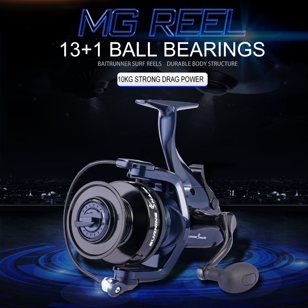 Sougayilang reel pancing 7000 Spinning Reel 13+1BB Casting Sea Fishing Reel Feeder Carp Reels Fishing Tackle Coil De Pesca Drag Fish