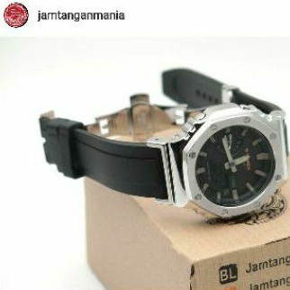 Jam Tangan Casio G-Shock GA2100 GA-2100 Custom Strap and Bezel Black Rubber