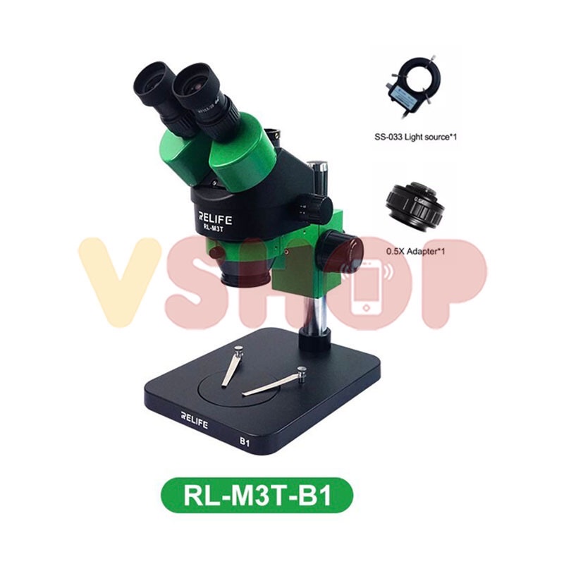 MICROSCOPE MIKROSKOP TRINOCULAR RELIFE RL-M3T + LED LAMP